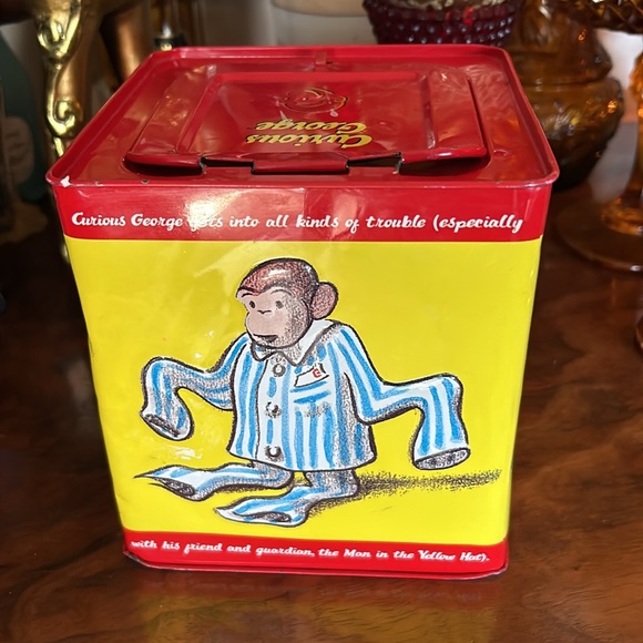 Vintage Curious George Jack In The Box Tin Musical - Picture 5 of 11